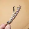 Pinza para el Cabello de Primavera Mate Simple y Elegante para Mujer, Pinza Cuadrada de Acero con Resorte de Color Sólido para Peinados Semirecogidos