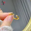 Tienda de Oro Mismo Estilo Punto Brillante Diamante Locha Anillo Trasero Luz Anillo de Pulsera Abierto Versátil de Lujo Conjunto de Moda Mano