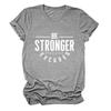 Camiseta para mujer con estampado "Sé más fuerte que tus excusas" de Amazon Cross-border Independent Station