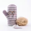 Guantes de invierno para niños para exteriores cálidos a prueba de viento de terciopelo con cordón antipérdida lindos de dibujos animados guantes de bebé al por mayor