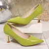 Nuevo Modelo de Verano 2026: Tacones Altos Franceses de Moda Puntiagudos, Cómodos, Casuales, Talla Grande para Mujer, para Uso en Exteriores, Talla Única