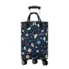 Carrito pequeño para la compra del hogar rueda universal carrito de compras portátil bolso de mano bolsa de compras de papel de aluminio aislante bolsa con ruedas venta al por mayor