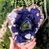 Venda Quente Transfronteiriça Cristal Natural Flor de Cerejeira Ágata Corte Irregular Pedra Bruta Porta-Copos Personalizado Atacado