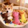Atacado de fábrica brinquedos vocais de pelúcia para animais de estimação comércio exterior Amazon Porco Sorridente macaco veado dentes molares fofos limpeza