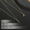 Plata S925 Colgante Individual Transfronterizo Pulsera de Letras DIY Collar Chapado en Oro de 14K Accesorios de Colgantes Simples Compactos