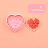 Serie Corazón Sanador Agradecido Cortador de Galletas de Simulación DIY con Patrón de Corazón para Hornear