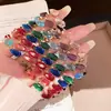 Pulseira Geométrico Coração de Zircônia Ultra Brilhante Dopamina, Luxo Leve, Alta Qualidade, Pulseira Exquisita, Moderna e Versátil, Elegante Acessório de Mão