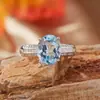 Anillo de Amatista Citrina Natural para Mujer Plata de Ley S925 Joyería Colorida Corte Milenio Transmisión en Vivo Nuevo Estilo Caliente Venta al por Mayor