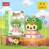 Compatible con Bloques de Construcción de Micropartículas Lego Muñecos de Dibujos Animados Educativos para Niños Ensamblaje Escritorio Celebridad de Internet Puesto Callejero Juguetes al por Mayor