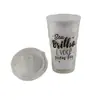 Suministro Directo de Fábrica Revestimiento Interior con Forma de Diamante Tapa de Empuje Creativa Transparente de Colores Vaso para Bebidas Jugos para Estudiantes Jóvenes