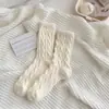 Meias Quentes de Lã Meias de Inverno para Mulheres, Meias Peludas Quentes de Cano Médio, Meias Coloridas Doces para Dormir, Meias para Maternidade, Item Quente em Alta no TikTok
