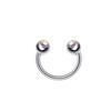 Anillo labial de diamantes de acero inoxidable de moda europea y americana de venta caliente transfronteriza, anillo herradura, anillo nasal tipo C, joyería para piercing corporal al por mayor