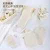 Novas Luvas Esfoliantes de Algodão e Linho para Uso Doméstico, Esfoliador de Costas Espessado e Alongado, Poderoso Conjunto de Banho e Lavagem para Remoção de Lama e Manchas