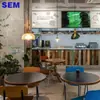 Restaurante Estilo Coreano, Restaurante Occidental, Mesa de Comedor de Pizarra de Madera Maciza, Cafetería Popular, Juego de Mesa y Sillas para Tienda de Té de Leche y Panadería