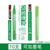 Marcador Jinwannian Verde, Recargable, Marcador Especial para Sitios de Construcción, Marcador Negro para Logística, Impermeable y Resistente a la Decoloración