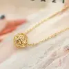 Luochen Recorte de Corazón Exquisito Colgante de Collar de Corazón Simple Moda Cadena Universal Estilo Ins Simple Cadena para Clavícula Joyería