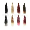 Pelucas de Comercio Exterior, Pelucas Rizadas Hawaianas, Extensiones de Cabello Largo Rizado para Mujeres, Rizos Latinos Esponjosos Naturales, Cabello de Crochet de Fibra Sintética