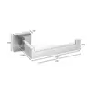 Juego de Cinco Piezas de Tubo Cuadrado Transfronterizo Acero Inoxidable Barra para Toallas Anillo para Toallas Portarrollos de Papel Higiénico Gancho Baño Colgante de Baño Almacenamiento