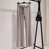Nuevos Pantalones Largos Casuales de Punto Acampanados Adelgazantes de Cintura Alta para Mujer Otoño/Invierno 2026, Corte Holgado, Caída, Ajuste Delgado, Largo hasta el Suelo