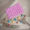 Molde de Silicone com Letras para Chocolate, Pudim, Doces, Cozinha, Bolo, Biscoito, Resistente a Altas Temperaturas