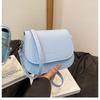 Bolso de Silla de Montar para Mujer Bolso Bandolera Simple 2025 Nuevo Corazón de Niña Moda Otoño Trendy Estilo Occidental Color Sólido Bolso de Hombro