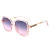 Nuevas Gafas de Sol Cuadradas de Montura Grande Transparentes 2024 Moda para Mujer Gafas de Sol de Patilla Metálica Tendencia Europea y Americana Gafas para Hombre
