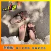 Sandalias planas de lazo simples y versátiles para mujer, calzado de verano para exteriores 2025, antideslizantes, ligeras, sandalias de moda para mujer