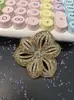 Accesorios de Ropa con Forma de Flor Tridimensional Transfronterizos, Zapatos y Bolsos con Pedrería, Accesorios de Flor de Cristal, Accesorios para el Cabello con Pedrería Caliente Hechos a Mano para DIY