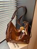 Bolso de Axila de Gama Alta de Gran Capacidad Coreano de Nicho Más Vendido para Mujer Bolso de Hombro Cruzado de Moda Retro Mochila