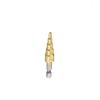 Broca pagoda con vástago hexagonal acero de alta velocidad especial para hierro broca pagoda titanio plateado acero especial para inoxidable broca escalonada