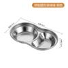 Plato para mojar de acero inoxidable 304, plato para sazonar, plato para mojar barbacoa estilo coreano, plato comercial de celosía dorada, plato para salsa, plato para olla caliente