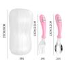 Vajilla 304 Cuchara de Acero Inoxidable para Niños Tenedor Palillos Entrenamiento para Comer Bebé Suplemento Alimenticio para Niños Pequeños Productos para Madre y Bebé
