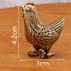Zodíaco de latão Rato Boi Tigre Coelho Dragão Cobra Cavalo Ovelha Macaco Galinha Cachorro Porco Decorações de animais Ornamentos de metal Artesanato