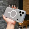 Nueva Funda para Teléfono Móvil iPhone 15/17 Pro Oficial Magnética de Succión Acrílica para Apple 17 Promax con Agujeros Grandes, Modelo Popular 16