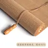 Cortinas de Bambu Personalizadas, Persianas Rolantes, Cortinas de Porta Estilo Zen, Protetor Solar, Decoração de Fundo Ajustável para Sala de Chá Estilo Chinês Novo, Tela Divisória