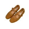 Wanwan Feng Zapatos de Salón Mary Jane Retro de Suela Blanda para Mujer 2026 Nuevos Bailarinas Francesas de Gamuza con Corte Bajo y Lazo
