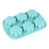 Molde de silicona para pasteles transfronterizos con forma de flor, 6 agujeros, fácil de desmoldar, herramienta para horno doméstico, se puede hornear