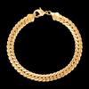 Pulseiras Figaro Europeias e Americanas Mais Vendidas Joias de Cobre Galvanizado a Ouro Real 18K Suprimento para Barracas de Rua Fábrica de Joias de Mão Venda Direta Atacado