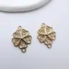 Acessórios para Joias DIY Pingentes de Franja Multi-Furo Banhados a Ouro Cobre Estilo Antigo Grampo de Cabelo Ornamento de Cabelo Brincos Material para Brincos
