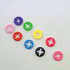 Suministro accesorios de resina color caramelo ojos de Piscis camisa infantil ropa infantil material hecho a mano DIY hebilla