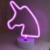 Forma creativa led de escritorio neón amor lámpara de escritorio luz nocturna romántica decoración de habitación dormitorio luces de ambiente