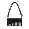 Bolso Transfronterizo Nuevo Estilo Elegante Tecla de Piano Elegante Cuadrado Pequeño Bolso de Mano Versátil Bloqueo de Color Bolso Cruzado para Mujer