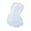 Molde de Resina de Cristal DIY Amapola Conejo 3D Muñeca Linda Conejo de Jade Conejo de Orejas Largas Molde de Silicona