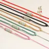 Cordón para Colgante de Cuentas de Jade Tejido a Mano con Jade y Cera de Abeja, Estilo Chino Nuevo Cordón de Collar Ajustable DIY para Hombres y Mujeres, Al por Mayor