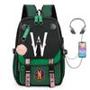Nueva serie de televisión estadounidense de 2023 Familia Adams Miércoles Miércoles mochila gran capacidad mochila escolar para estudiantes