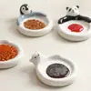 Prato para Molho de Urso Polar, Panda e Pinguim Fofo, Prato de Cerâmica para Temperos, Prato Criativo de Desenho Animado para Molho de Soja e Ketchup
