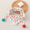 Toalha Triangular de Algodão Puro Venda de Sucesso na Amazon Cruzamento de Fronteiras Babadores de Algodão Puro Toalha de Baba para Crianças Pequenas Babador de Bebê com Bolso para Arroz