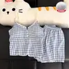 Algodão Nuvem Verão Novo 2026 Camisola com Bojo Shorts Conjunto de Pijama para Mulheres Fofo Doce Conjunto de Roupa de Casa
