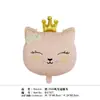 Estilo INS Desenho Animado Coroa Fosca Gato Balão de Filme de Alumínio Festa de Aniversário Infantil Decoração de Festa Layout Balão
