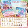 Estilo TikTok IgualFestival do Meio Outono Poke Caixa de Presente Pulseira Infantil Materiais para Fazer com Contas Pulseira de Menina